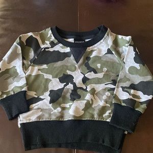 NWT! Little Bipsy Camo Pullover Sz: 6-12 Months